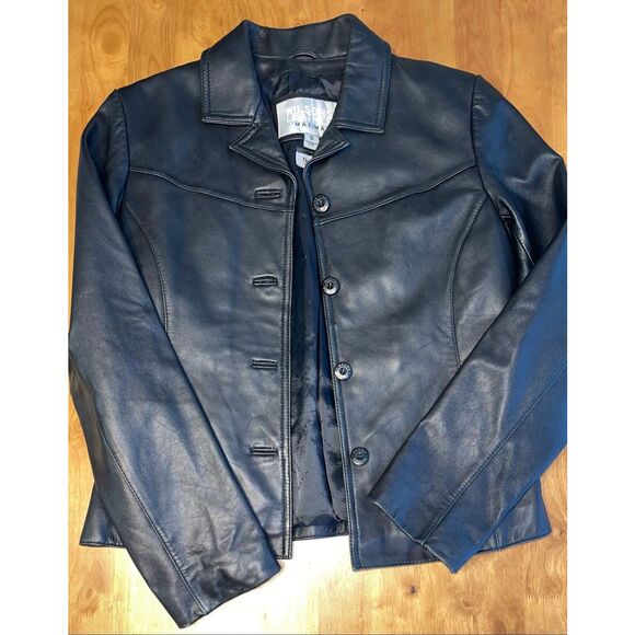 Wilsons Leather Jackets & Blazers - Wilsons Genuine Leather Maxima Jacket Coat Women’s Small Black Button Down
